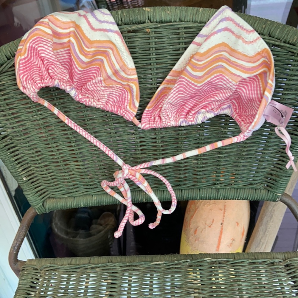 New Calypso St. Barth String Bikini Print Top